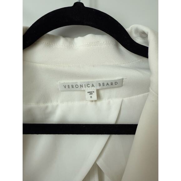 Veronica Beard Iconic Scuba Dickey Jacket Blazer White Size 8 - Picture 7 of 16